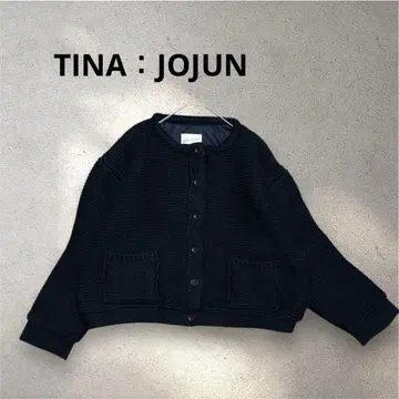 TINA: JOJUN / 티나 준 노카라 자켓 니트 M