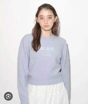 Rirandture 스팽글 로고 니트탑