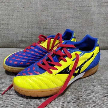 Mizuno 풋살화 파랑/노랑/빨간색 22.5cm