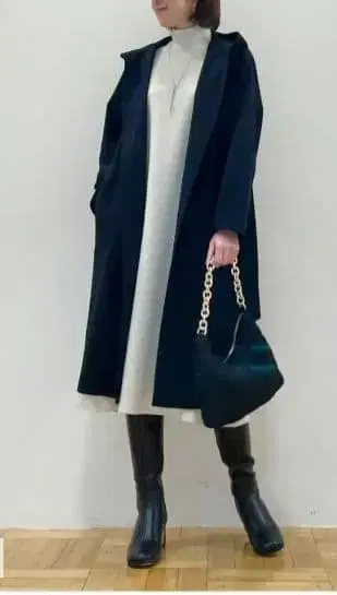 ICB 울 리버 후디드 코트