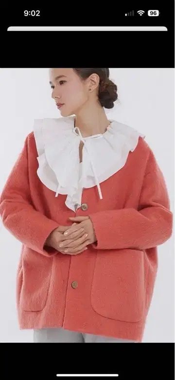 yori 울 모헤어 샤기 자켓