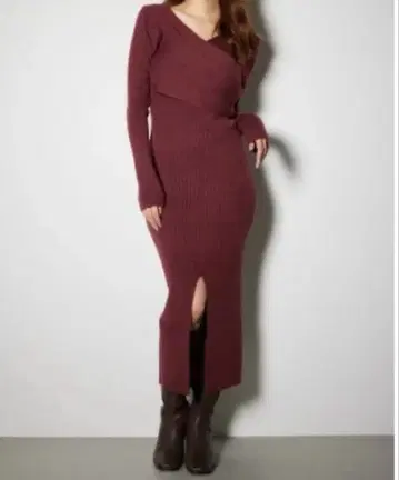 rienda 카슈쿨 워셔블 니트 원피스