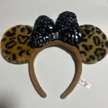 디즈니 머리띠 레오파드 무늬 미니