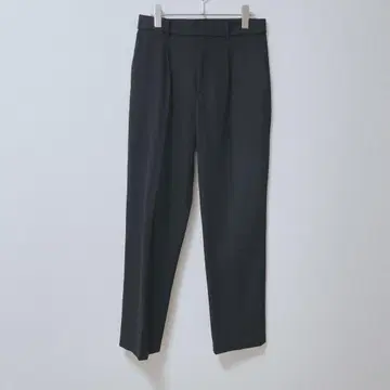 팬츠 테이퍼드 오피카지 심플 턱 스트레치 하이웨스트