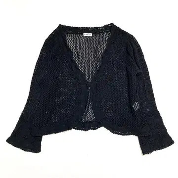 Lopel 도쿄 스타일 크로셰 니트 가디건 빅 사이즈 4L