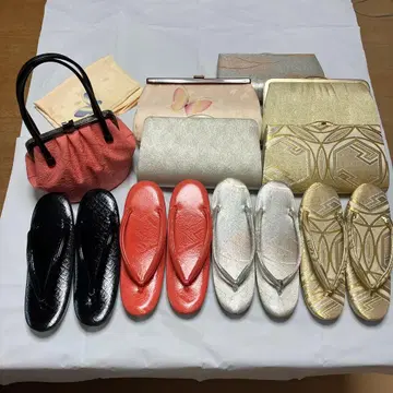 묶음 판매 일본 정통의상 소품 조리 4점 클러치백 6점 단절 1