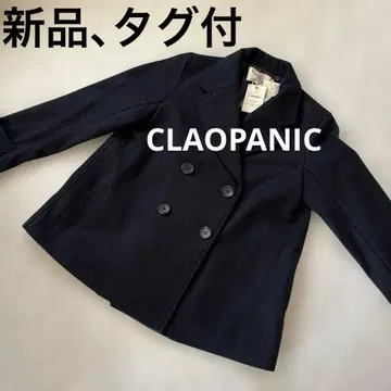 CLAOPANIC [새상품, 택 포함] 피 코트 네이비