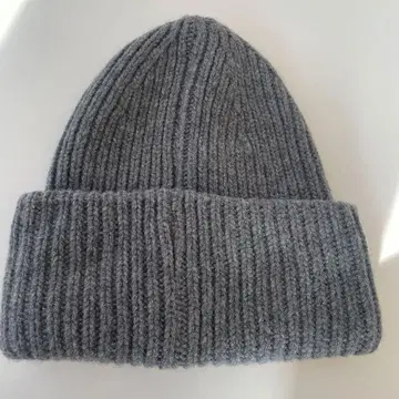 AP STUDIO 그레이 리브 니트 모자