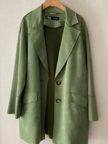 ZARA 오버 사이즈 자켓 그린