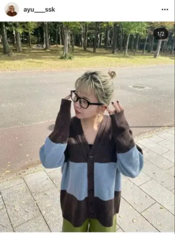 ZARA 바이컬러 가디건