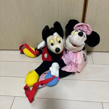 미키 & 미니 봉제 인형 백팩 일본 미발매품