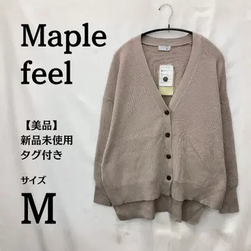 택 포함 새상품 Maple feel 베이지 가디건 M 사이즈