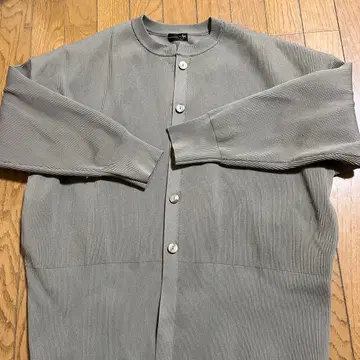 스콧 클럽 리브 그레이 긴팔 가디건