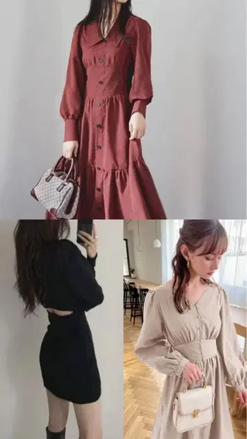 GRL 원피스 3벌 묶음 판매