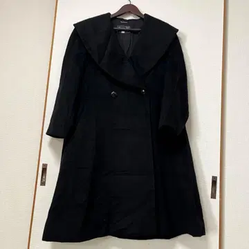 타카시마야 캐시미어 100% 체스터 코트 롱 블랙 11AR