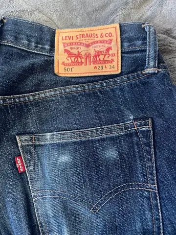 LEVI'S 501 xx 다크 블루 데님 W29 L34