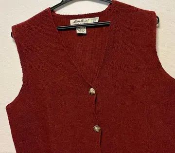 90's Eddie Bauer 에디 바우어 화이트 택 니트 베스트