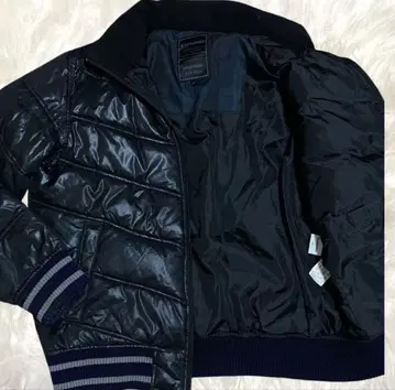 컨버스 패딩 자켓 블루종 MA-1 남성용 블랙 M 사이즈 리브