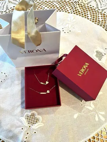 VERONA 실버 목걸이와 팔찌 세트