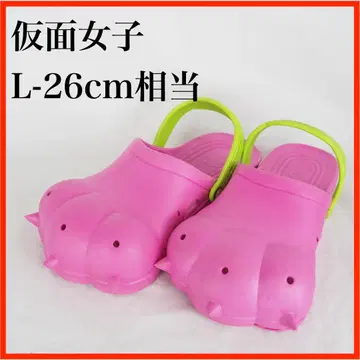 O6792 가면여자 아키바 샌들 L-26cm 상당 핑크