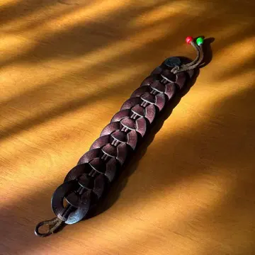 HENRY CUIR 다크 브라운 가죽 팔찌