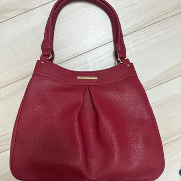 MICHEL KLEIN 빨간색 합성 피혁 숄더백