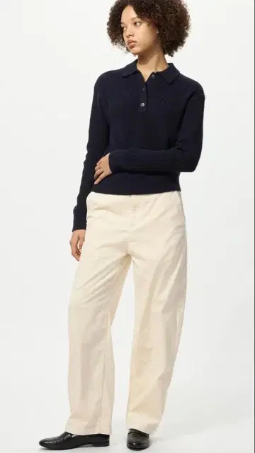 코듀로이 커브 팬츠 유니클로 M 사이즈