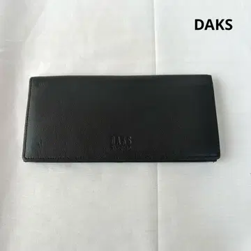 [ 새상품급 ] DAKS 지갑 가죽 접이식 지갑 엠보싱 로고 체크