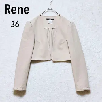 르네 숏 기장 노카라 자켓 볼레로 S 포멀 일본제 리본