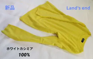새상품 Land's End 제 캐시미어 스웨터 레몬 M 19800엔 상품