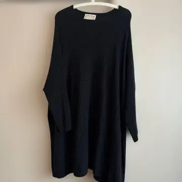 BEARDSLEY 그레이 블랙 오버 사이즈 니트 원피스