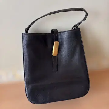 블랙 가죽 숄더백 페레볼사