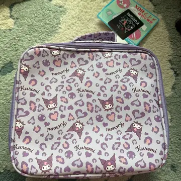 시마무라 산리오 쿠로미 수납 파우치 메이크 박스 레오파드 무늬