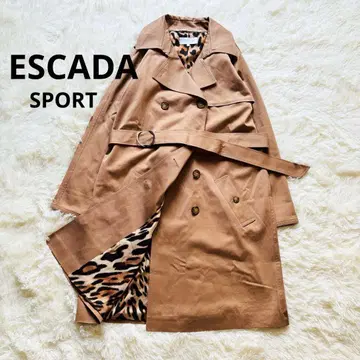 [ 빅 사이즈 ] ESCADA SPORT 에스카다 트렌치코트 레오파드
