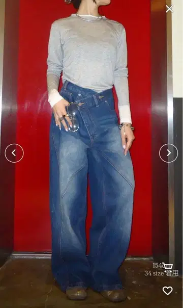 미사용 새상품 yae 야에 데님 절개 데님 배송비 포함 인기