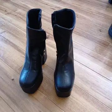 블랙 하이힐 부츠 M 사이즈