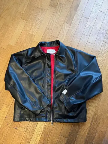 niko and WILLIAM B. ELIOTT 가죽 느낌 블랙 자켓