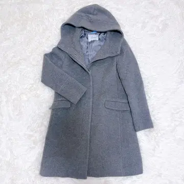 언타이틀 베이직 후디드 코트 M 그레이