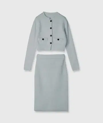 아뉴앙스 원피스 가디건 니트 셋업