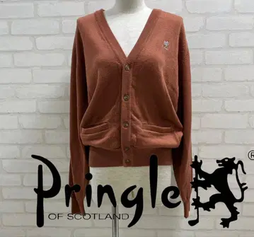 새상품급 Pringle 스코틀랜드 테라코타 가디건 울