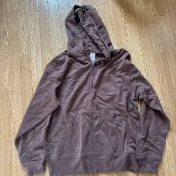 미사용 새상품 United Athle 풀 지퍼 후디 M 브라운