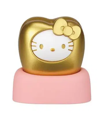 [ 레어!! ] 산리오 헬로키티 골드 치아 가챠가챠