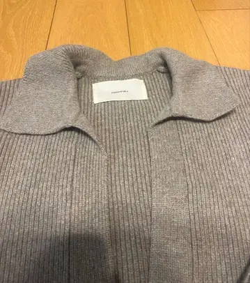 todayful 투디풀 그레이 리브 V넥 니트 긴팔