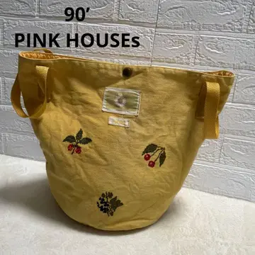 빈티지 ] PINK HOUSE 핑크하우스 토트백 자수 와펜 중