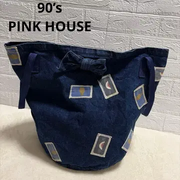 [빈티지] PINK HOUSE 핑크하우스 토트백 대 데님