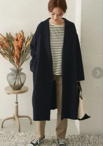 어반 리서치 도어스 울 롱 체스터 코트