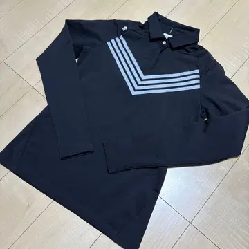 데상트 골프 약간 두꺼운 원단 속기모 피케 셔츠