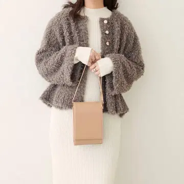 페플럼 보아 가디건