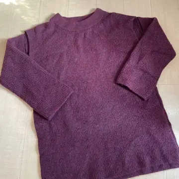 EARIH 아리/ BIG KNIT PULLOVER 와인 레드