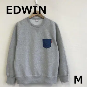 A1128C07 [ EDWIN ] 가슴 포켓 부착 속기모 맨투맨